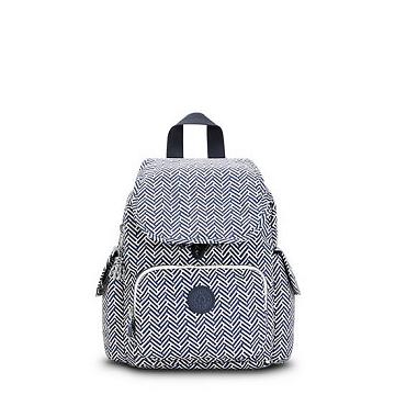 Plecaki Kipling City Pack Mini Printed Białe | PL 1721LI